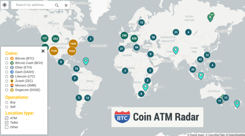 buy bitcoin coin atm radar