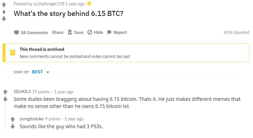 6.15 Bitcoin To Be Rich