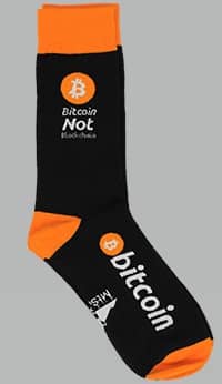 Bitcoin not blockchain sock by MtSocks