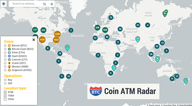 bitcoin atm radar map