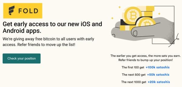 fold app giving away free bitcoin