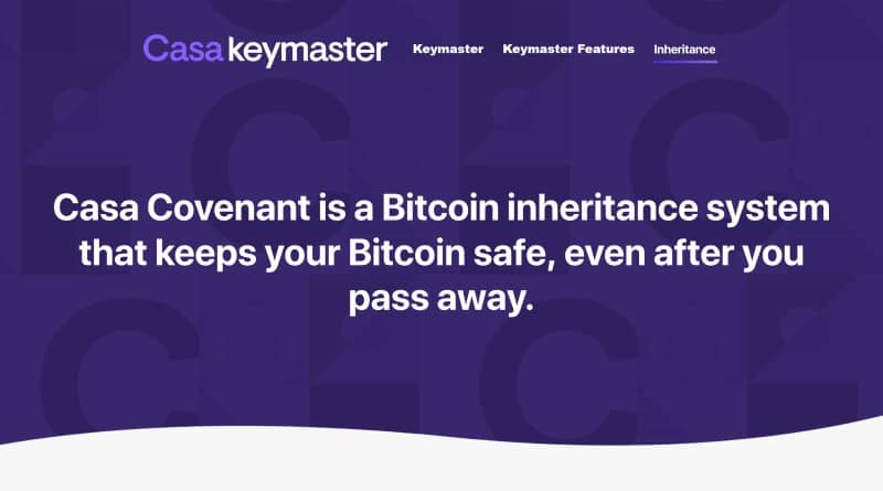 casa covenant bitcoin inheritance program